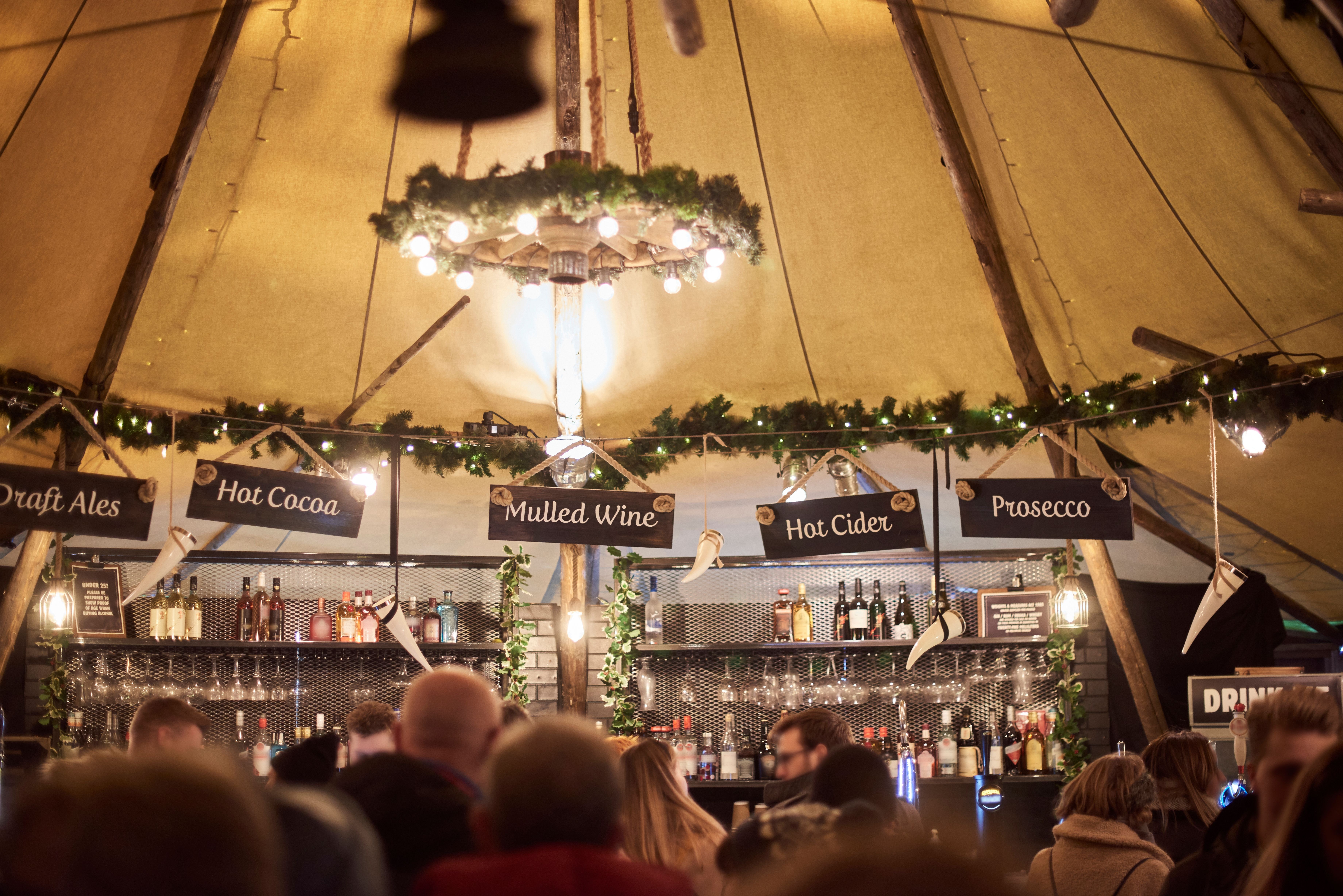 Christmas at Thor's Tipi in England